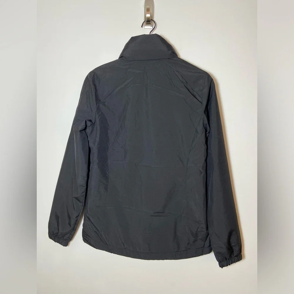 Tri-Mountain Women Black Wind breaker Utility Hooded Jacket Size Small NWT